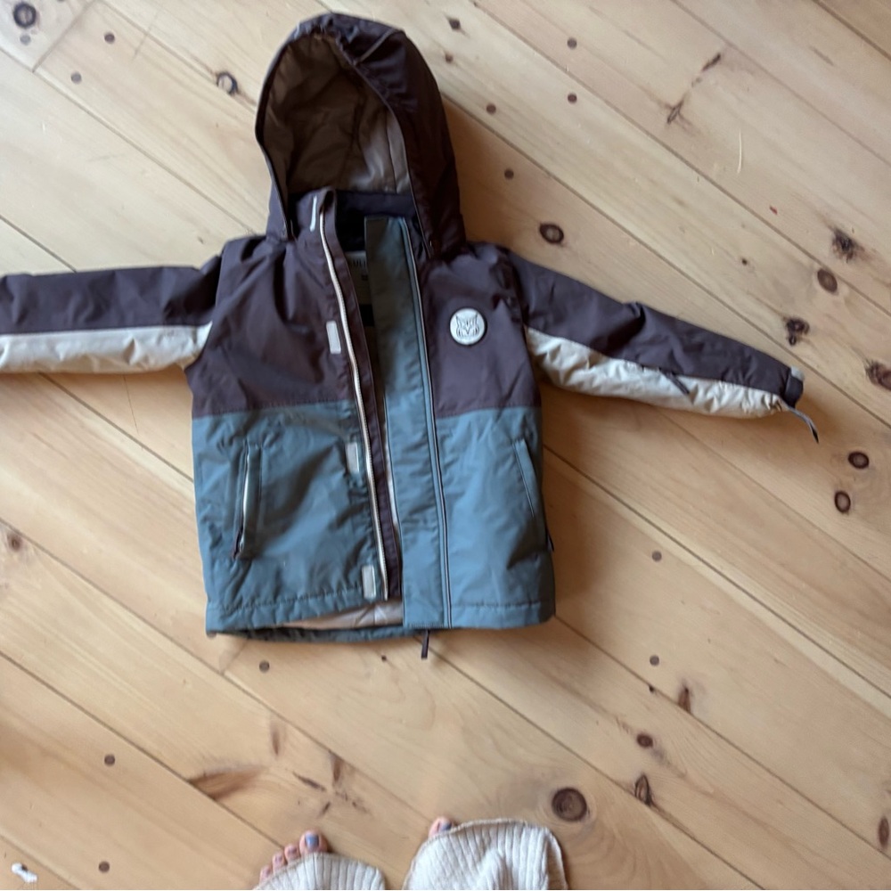 Kuling Kids Brown and Green winter coat